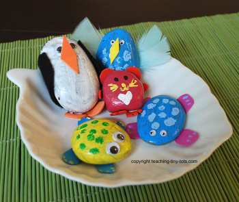 Toddler Activities: Make a Pet Rock Animal or Creature