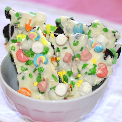 Leprechaun Candy Bark for St. Patrick's Day