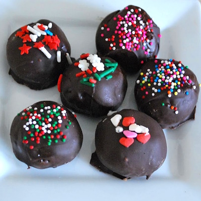 Oreo Truffles with Sprinkles