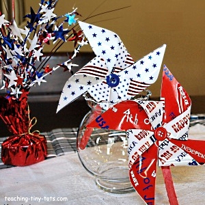 Pinwheels for 4th of July Decorations