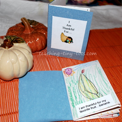 Make a Thanksgiving BookI am Thankful For