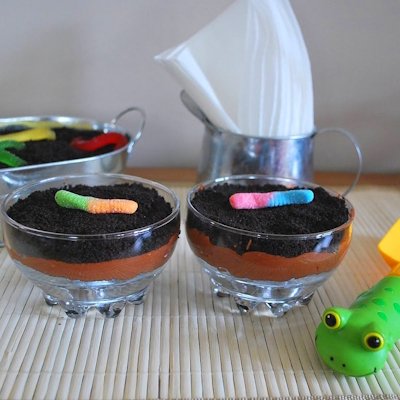 Dirt Cake in Glass Cups