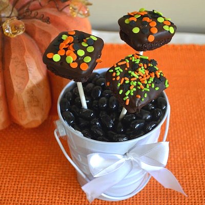 Halloween Brownie Pops