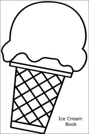 Print our free shape ice cream book.