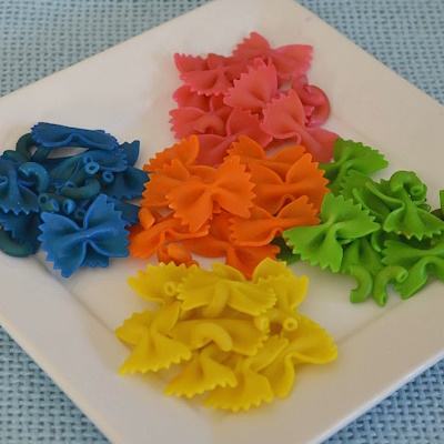 Pasta Dyed with Easter Dye