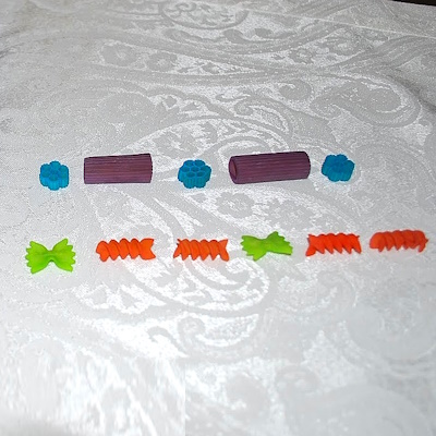 Making Patterns with Colored Pasta